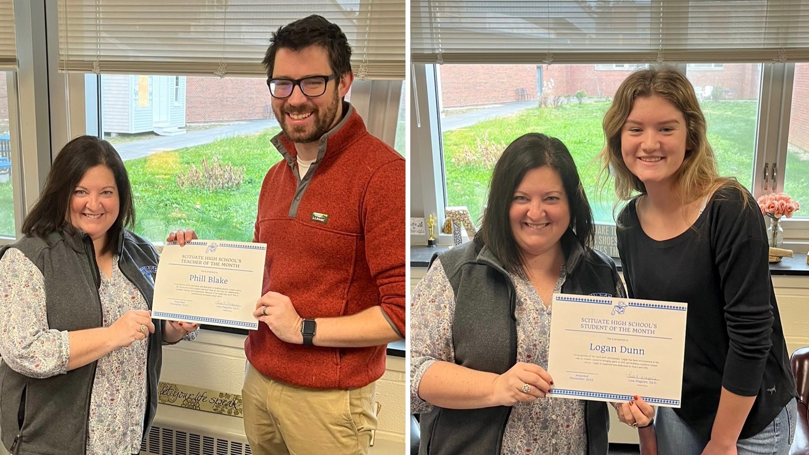 november staff member and student. of the month