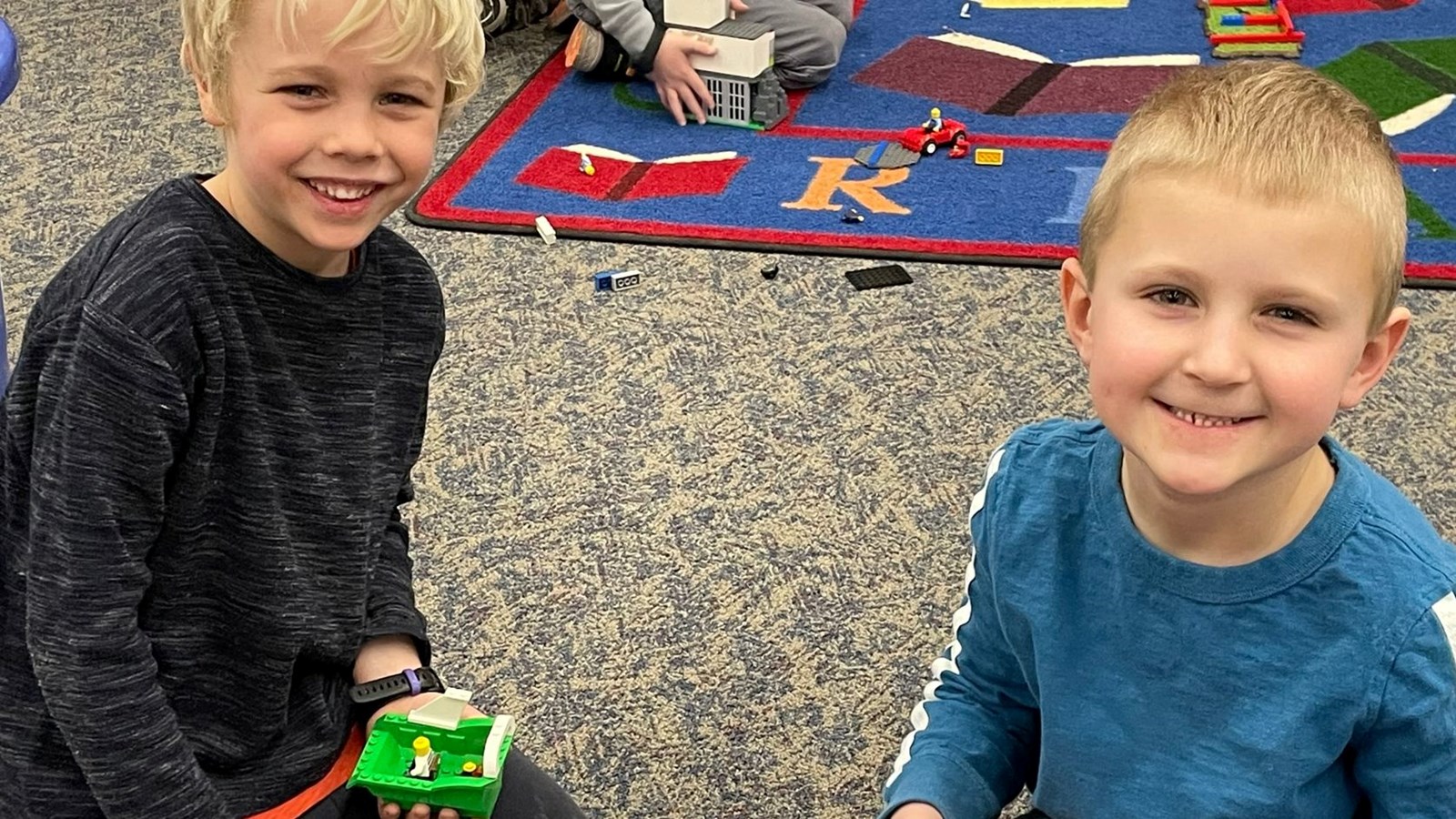 students playing