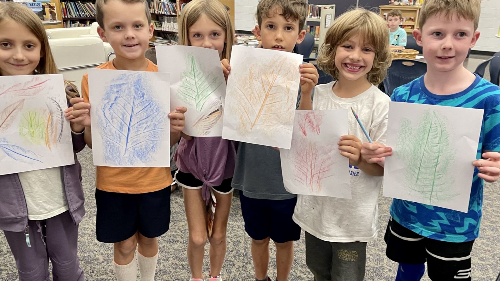 Grade 2 leaf rubbings