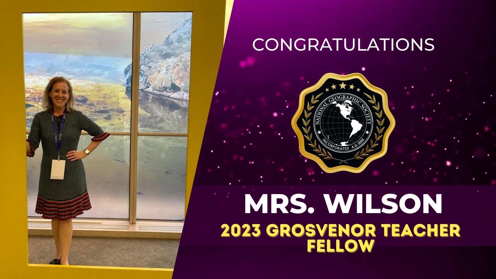 Congrats, Mrs. Wilson!