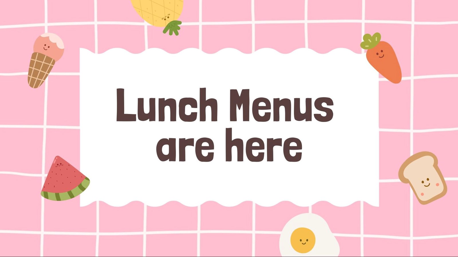 March lunch menus