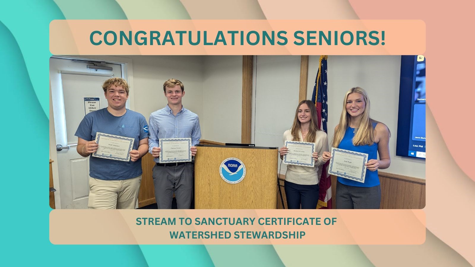 SHS Seniors recognized by NOAA